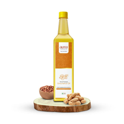 Aurra Organics Wood Pressed Groundnut Oil