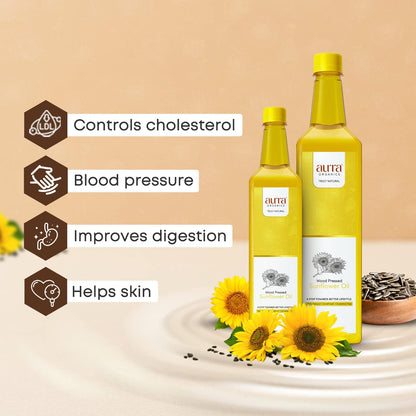 Aurra Organics- Wood Pressed Sunflower Oil