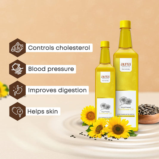 Aurra Organics- Wood Pressed Sunflower Oil