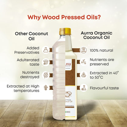 Aurra Organics Wood Pressed Coconut Oil